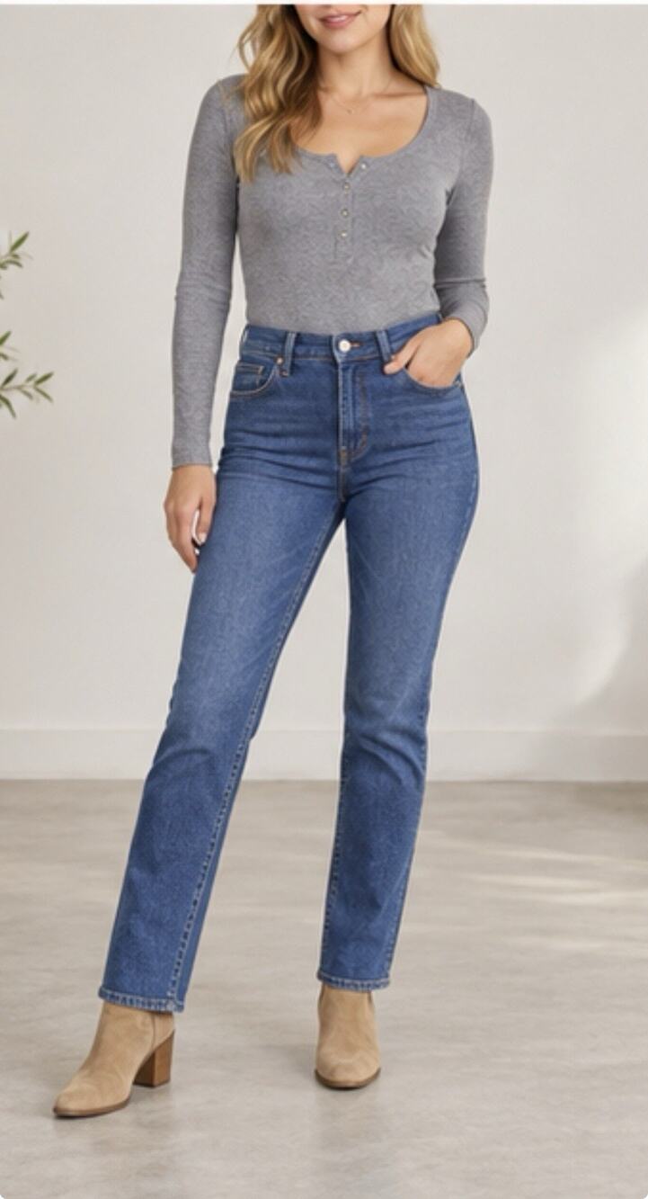 Levi’s 314 Shaping Straight Women’s Jeans Size 26 Blue Stretch Denim